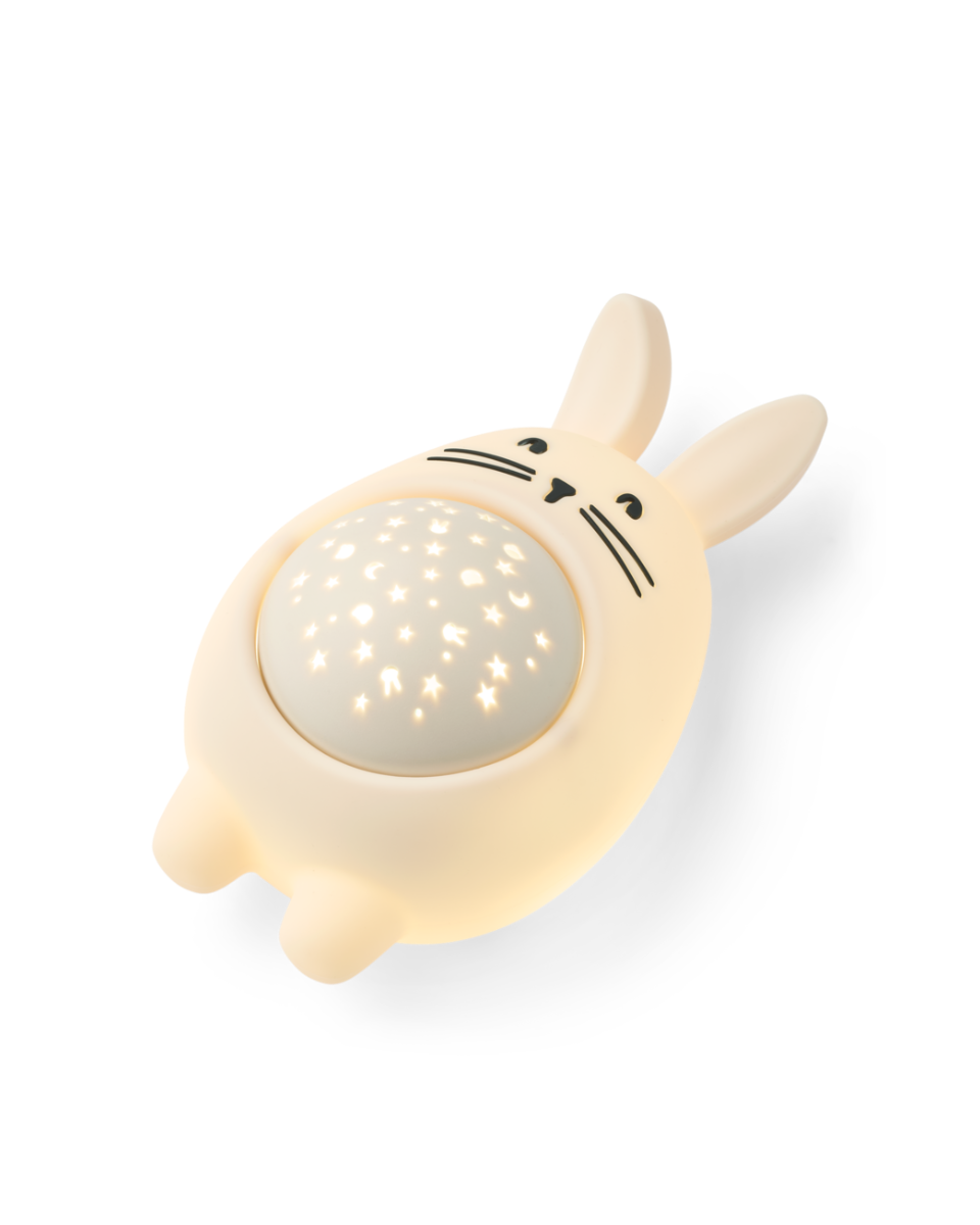Sound- und Projektorlampe Manuel Cotton Ballon LIEWOOD Hase Nachtlicht Baby Schlaf Sterne Klang