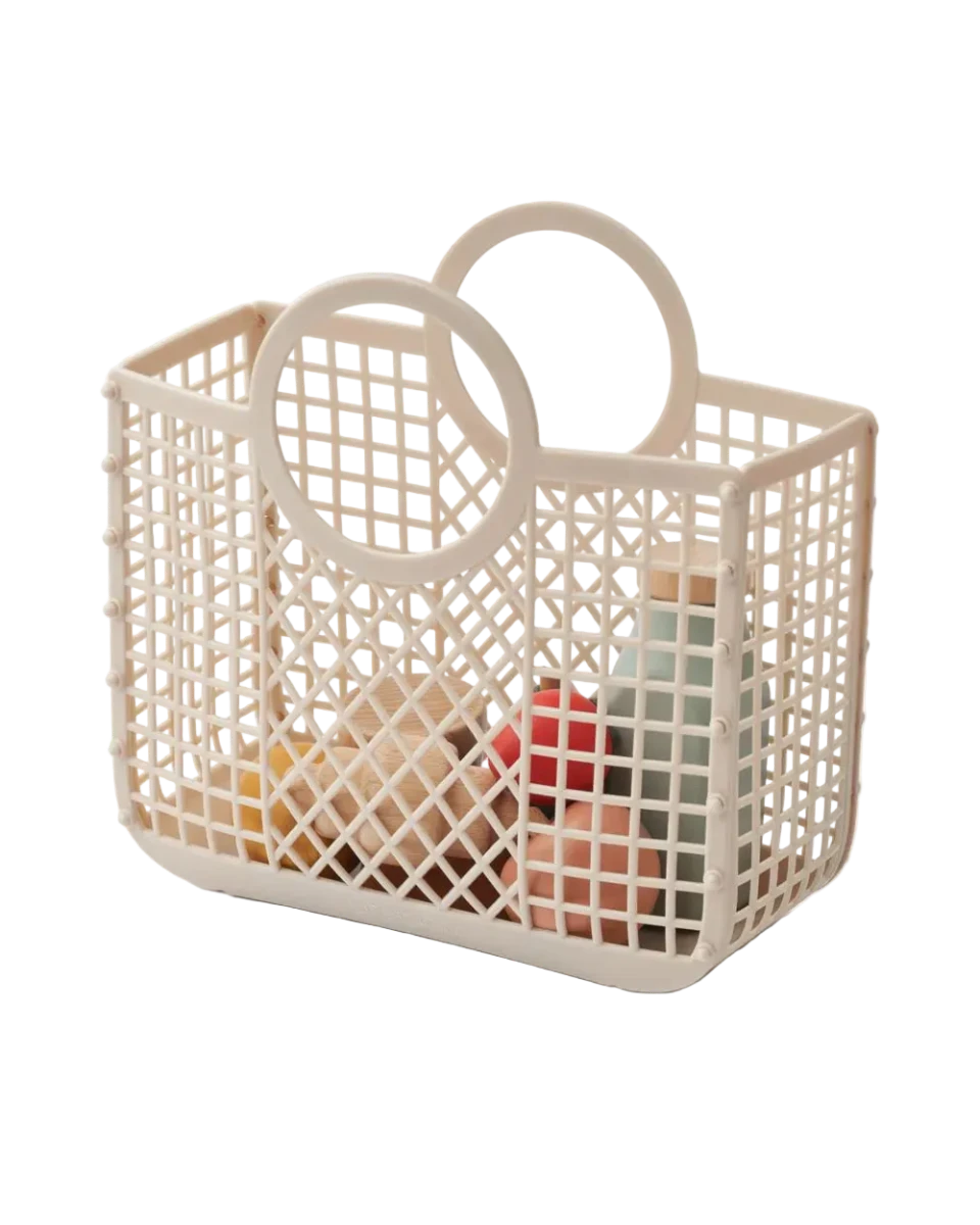 Spiellebensmittel Set Florin LIEWOOD Holz Korb Cotton Ballon Kinder Kaufladen Zubehör Silikon