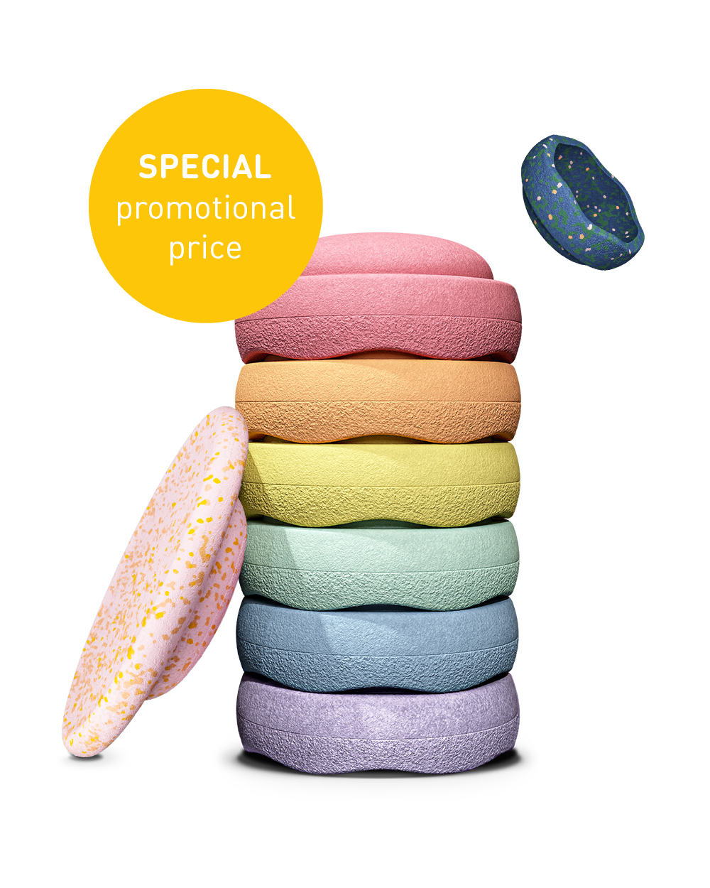 Stapelstein® Spring Special Rainbow Set pastel