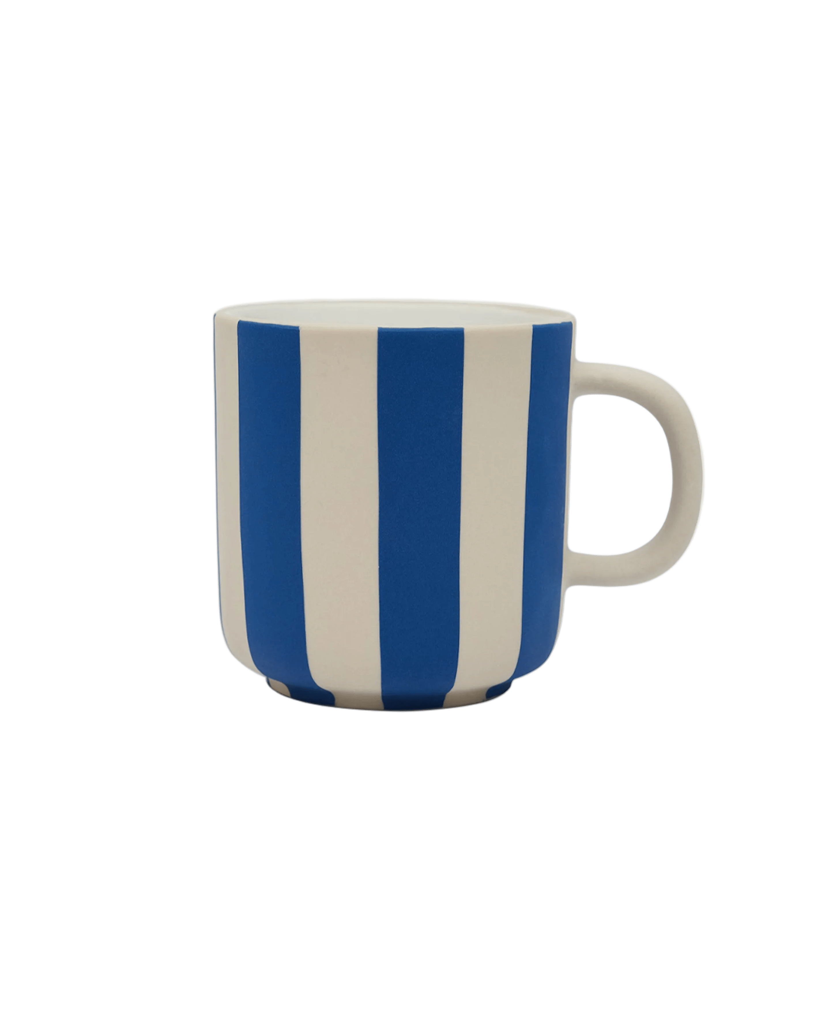 Toppu Becher OYOY Klassiker Design Tasse Cotton Ballon blau weiĂ gestreift - Becher Toppu clay optic blau - Cotton Ballon |Â Family Concept Store -