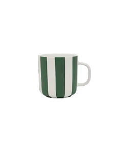 Toppu Becher OYOY Klassiker Design Tasse Cotton Ballon grün weiß gestreift