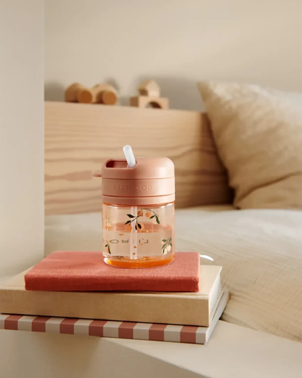 Trinkbecher Pavia Cotton Ballon Trinkhalm LIEWOOD Trinken Baby Kinder Design Silikon Strohhalm Becher Tasse