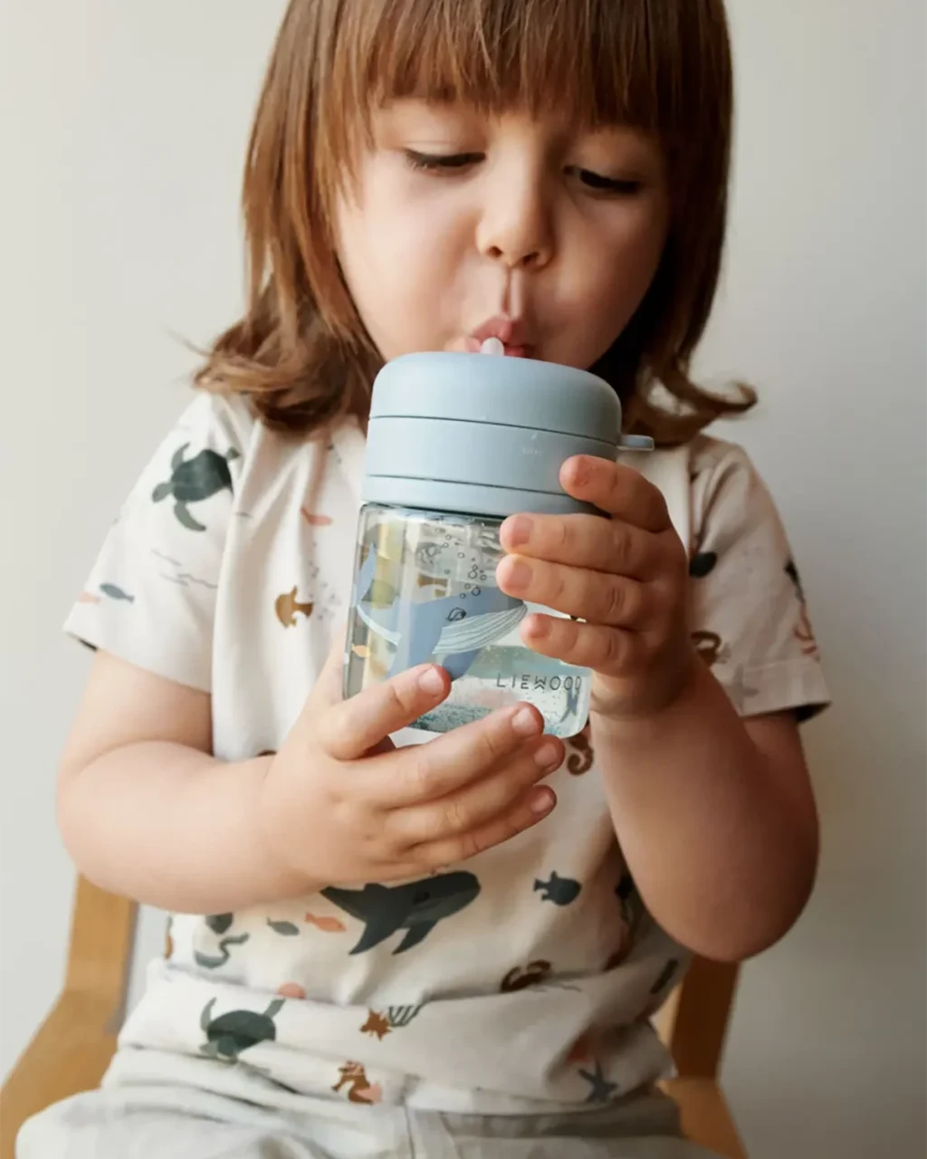 Trinkbecher Pavia Cotton Ballon Trinkhalm LIEWOOD Trinken Baby Kinder Design Silikon Strohhalm Becher Tasse