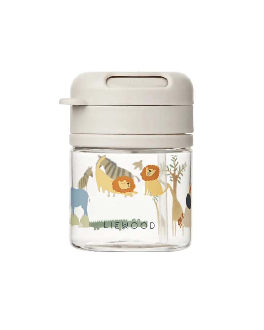 Trinkbecher Pavia Cotton Ballon Trinkhalm LIEWOOD Trinken Baby Kinder Design Silikon Strohhalm Becher Tasse
