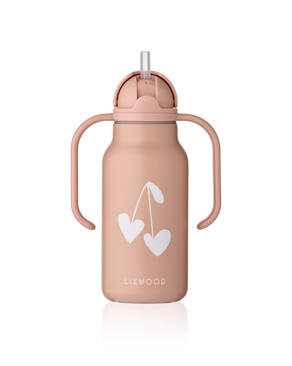 Trinkflasche Kimmie Liewood cotton ballon thermo flasche unterwegs silikon edelstahl kleinkind kindergarten schule krippe geschenk - Trinkflasche Kimmie 250ml - Cotton Ballon | Family Concept Store - sweethearts / tuscany -
