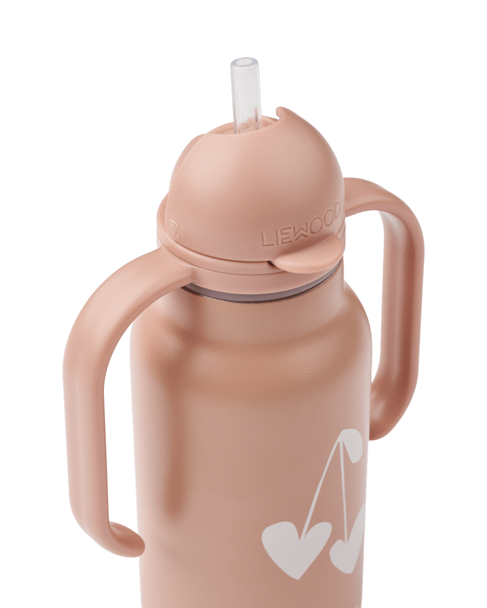 Trinkflasche Kimmie Liewood cotton ballon thermo flasche unterwegs silikon edelstahl kleinkind kindergarten schule krippe geschenk - Trinkflasche Kimmie 250ml - Cotton Ballon | Family Concept Store - sweethearts / tuscany -