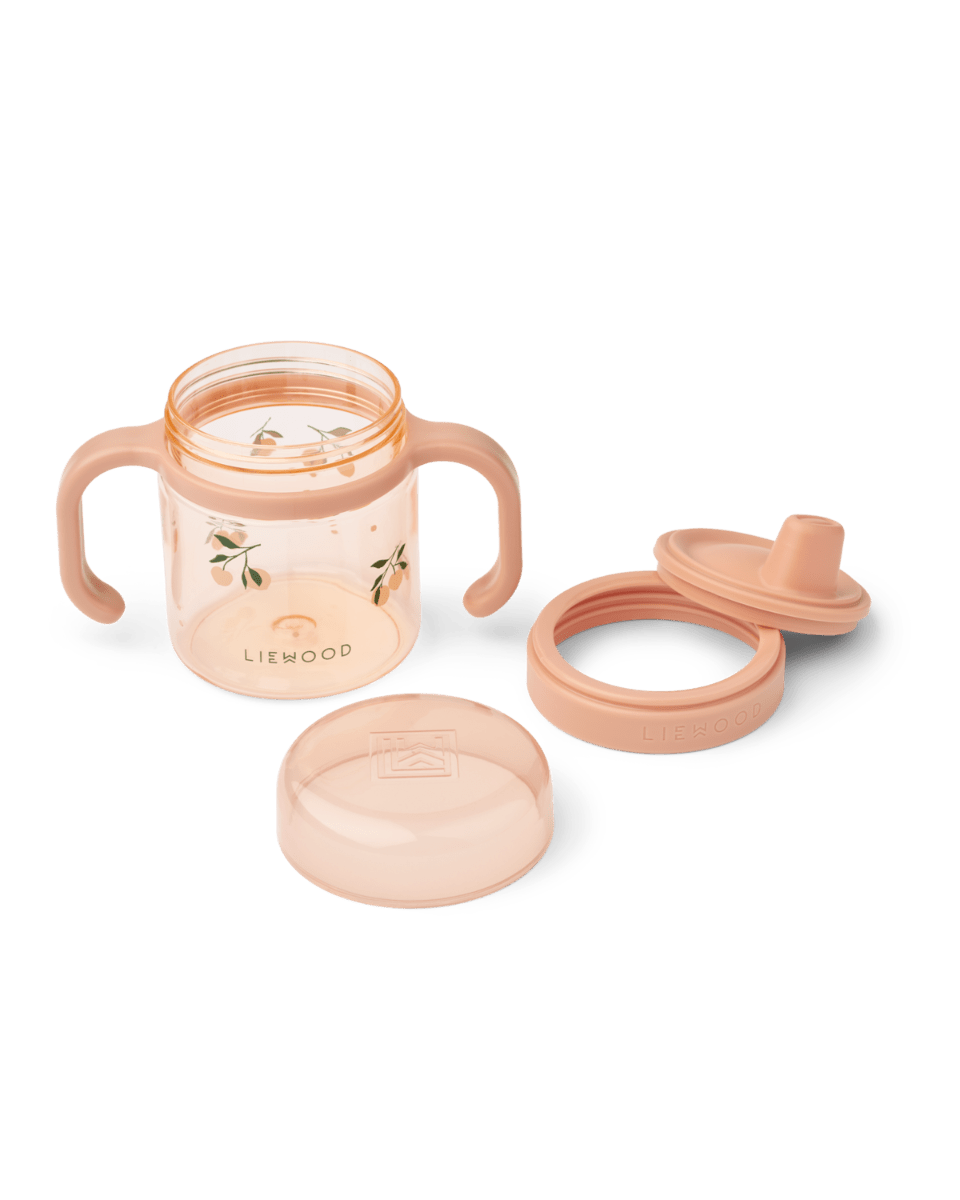 Tritan Trinkbecher Liewood cotton ballon trinken essen lernen becher flasche schnabeltasse schnabelbecher beikost kleinkinder - Trinkbecher Kylo 280 ml - Cotton Ballon | Family Concept Store - peach me -