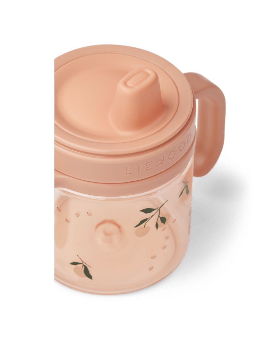 Tritan Trinkbecher Liewood cotton ballon trinken essen lernen becher flasche schnabeltasse schnabelbecher beikost kleinkinder - Trinkbecher Kylo 280 ml - Cotton Ballon | Family Concept Store - peach me -