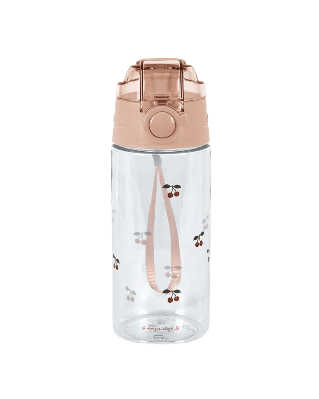 trinkflasche für kinder mit kirschen und beigem deckel von konges slojd cotton ballon - Wasserflasche - Cotton Ballon | Family Concept Store - cherry -