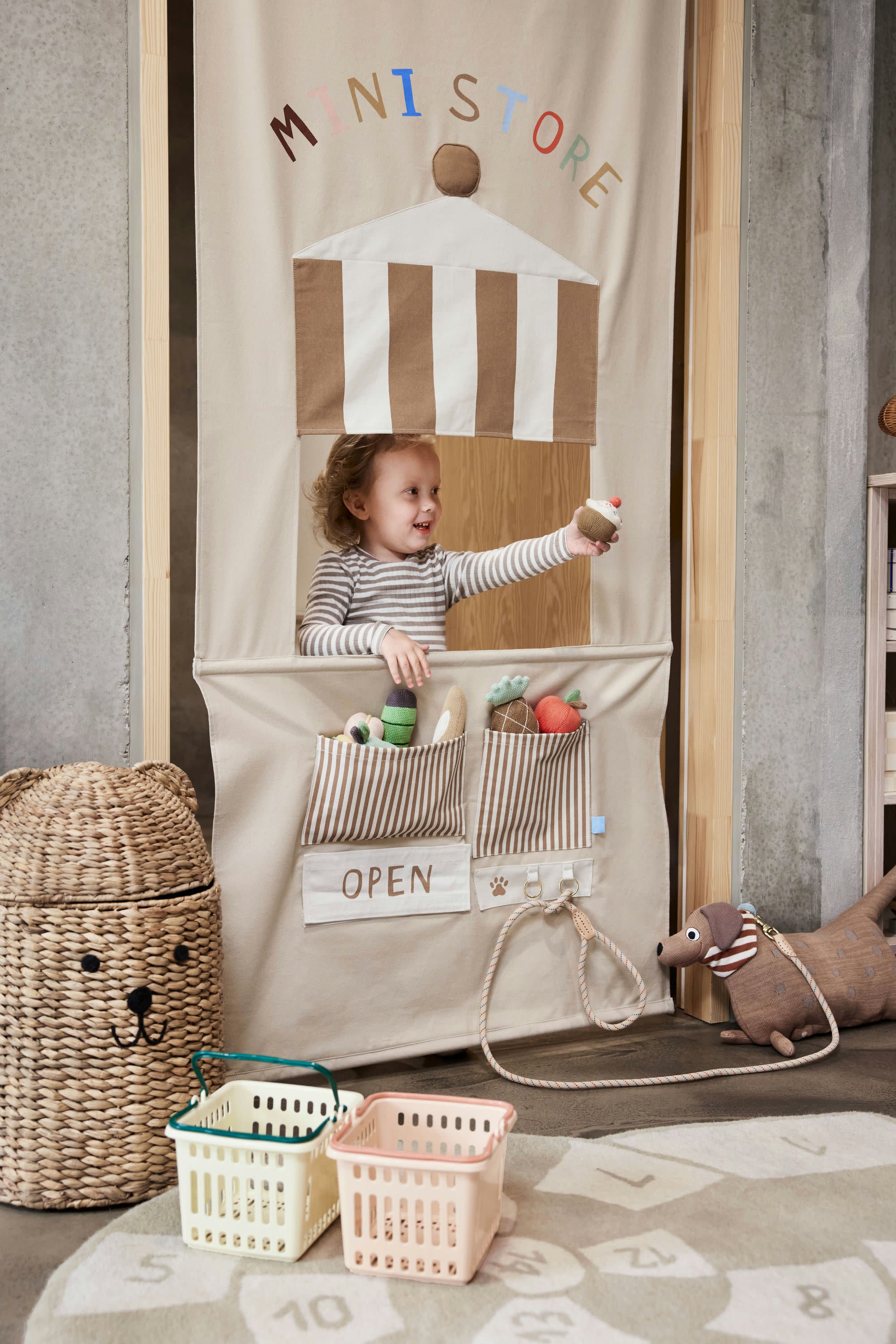 Yummi Mini Foods Set OYOY Essen Lebensmittel Croissant Eis Baguette Macarons Cupcake Patisserie für Kaufladen