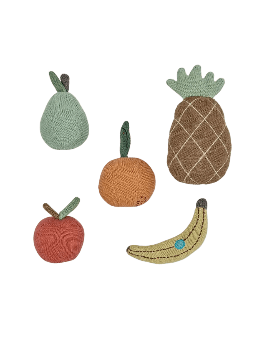 Yummy Mini Früchte Set OYOY Cotton Ballon Kaufladen Stoff spielen Geschenk Spielküche - Spielzeug-Set Yummi Fruit - Cotton Ballon | Family Concept Store -