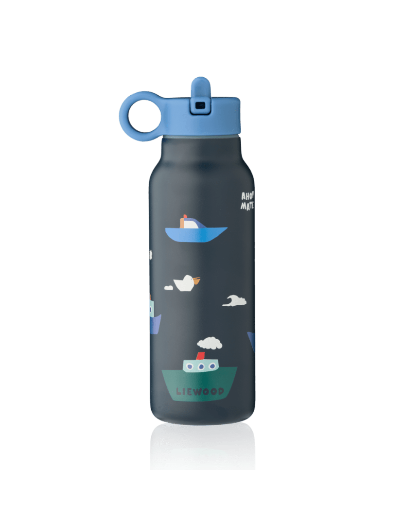 liewook falk trinkflasche outdoor cotton ballon mädchen junge schule kindergarten krippe kita geschenk ostern - Trinkflasche Falk 350 ml - Cotton Ballon | Family Concept Store - sailing / navy -