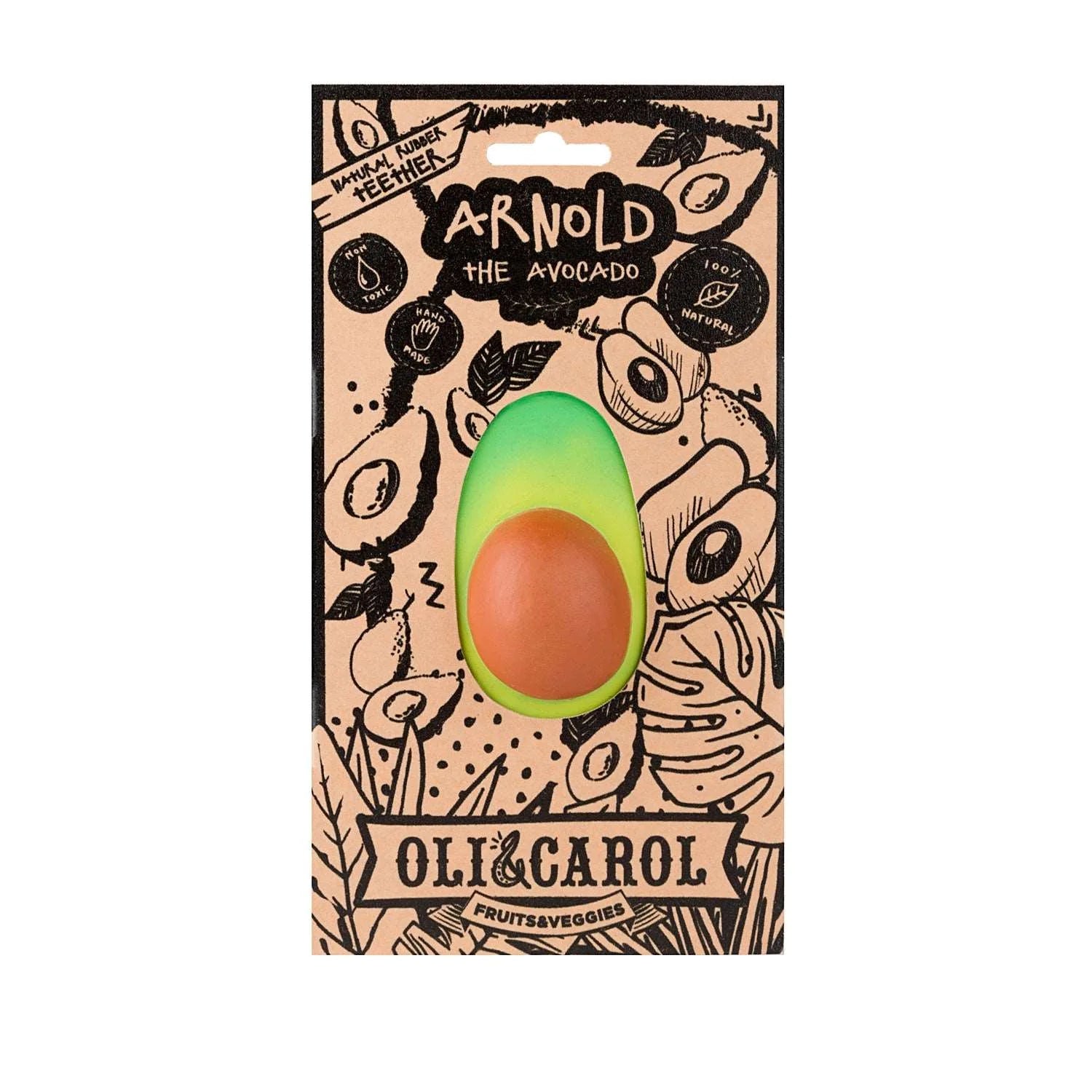 Arnold the Avocado Oli Carol Cotton Ballon Baby Spielzeug Beißspielzeug Badespielzeug