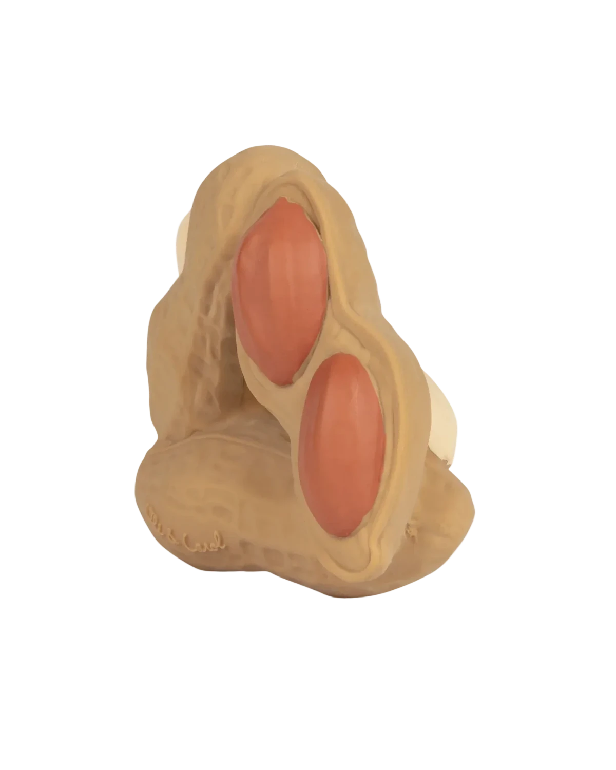 Beissring Paco the Peanut Oli Carol Cotton Ballon Erdnuss Badespielzeug Kauen Baby Natur Kautschuk