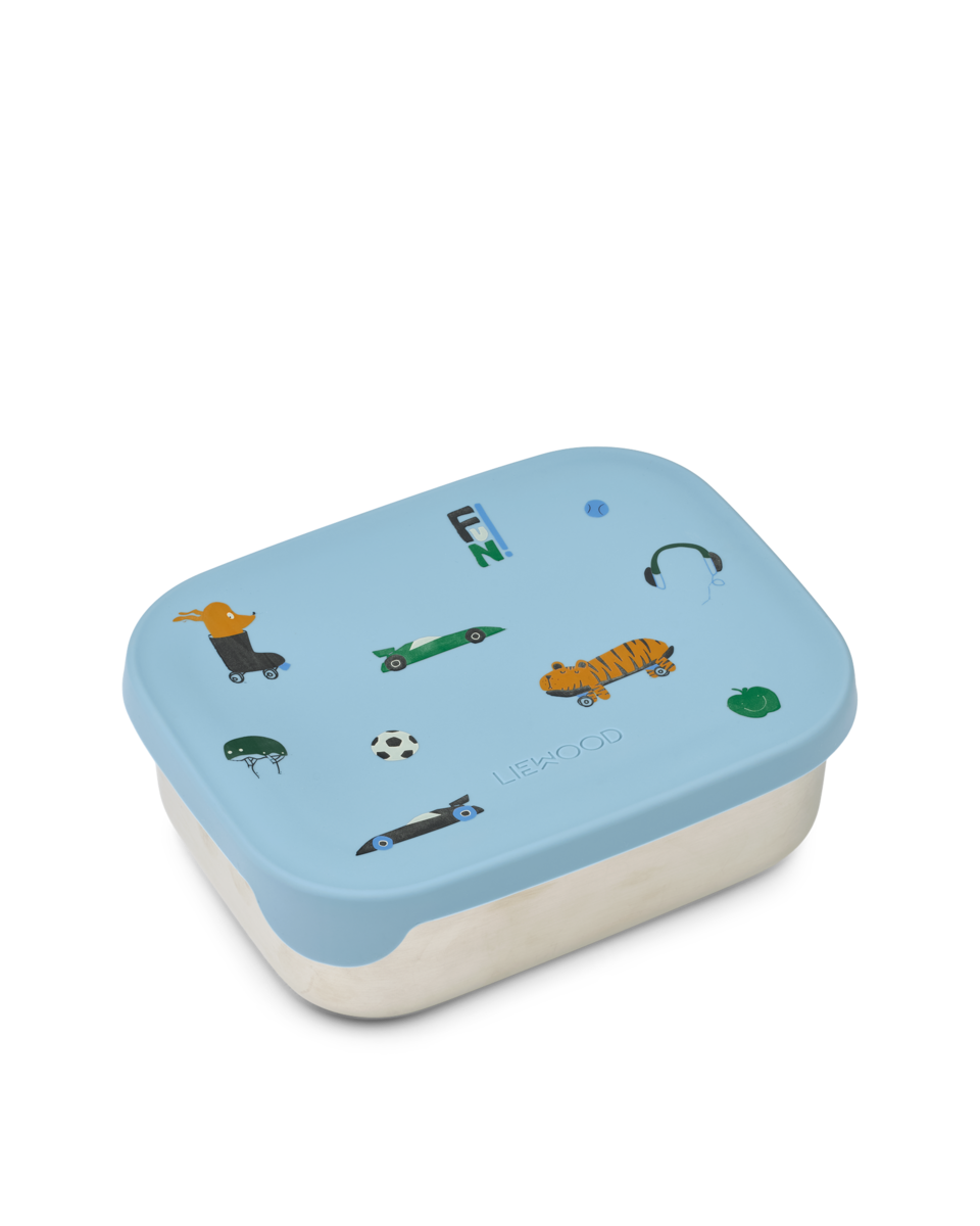 Brotdose Lunch Box liewood cotton ballon edelstahl metall silikon kindergarten krippe schule pause geschenk