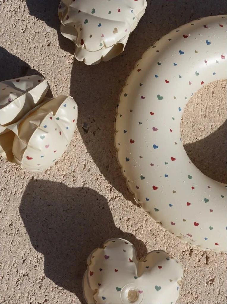 Schwimmring Junior Konges Slojd Herz aufblasbar Kinder Badespielzeug Spielzeug Cotton Ballon 