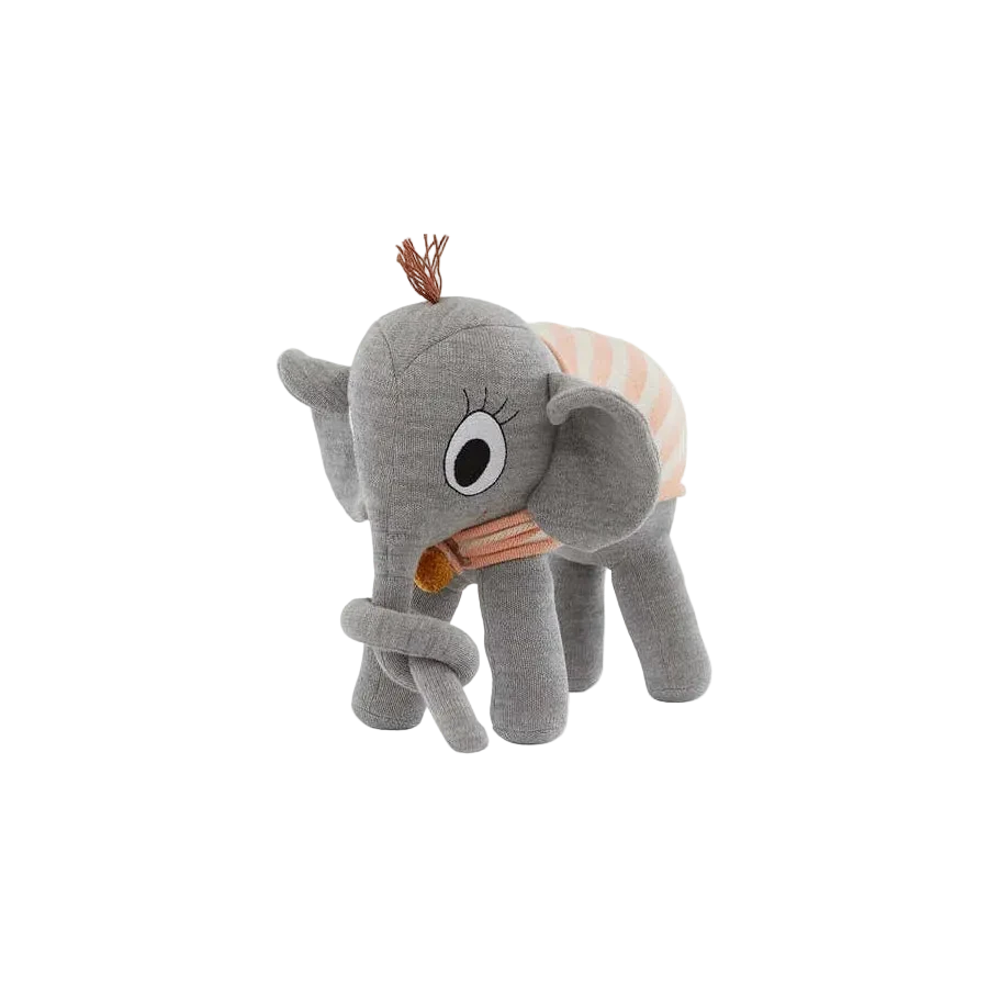 Elefant Dame Ramboline OYOY Cotton Ballon Kuscheltier Design Baby Kinder Geschenk Ostern Baumwolle Schlafen Kinderzimmer