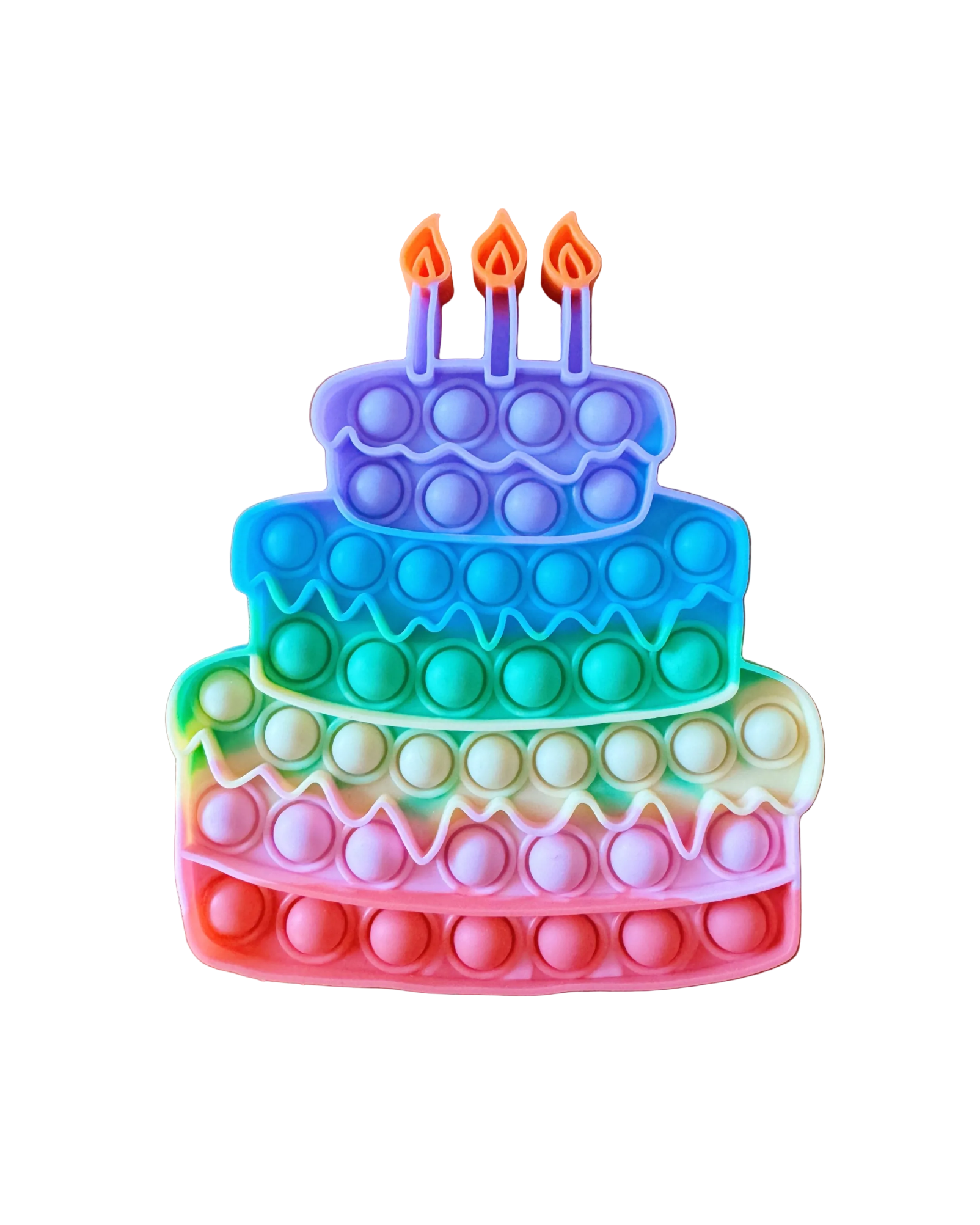 Geburtstagstote Geschenk Geburtstag Cotton Ballon Silikon Form Torte Geschenke drücken Kerzen Pop-it Geburtstagstorte