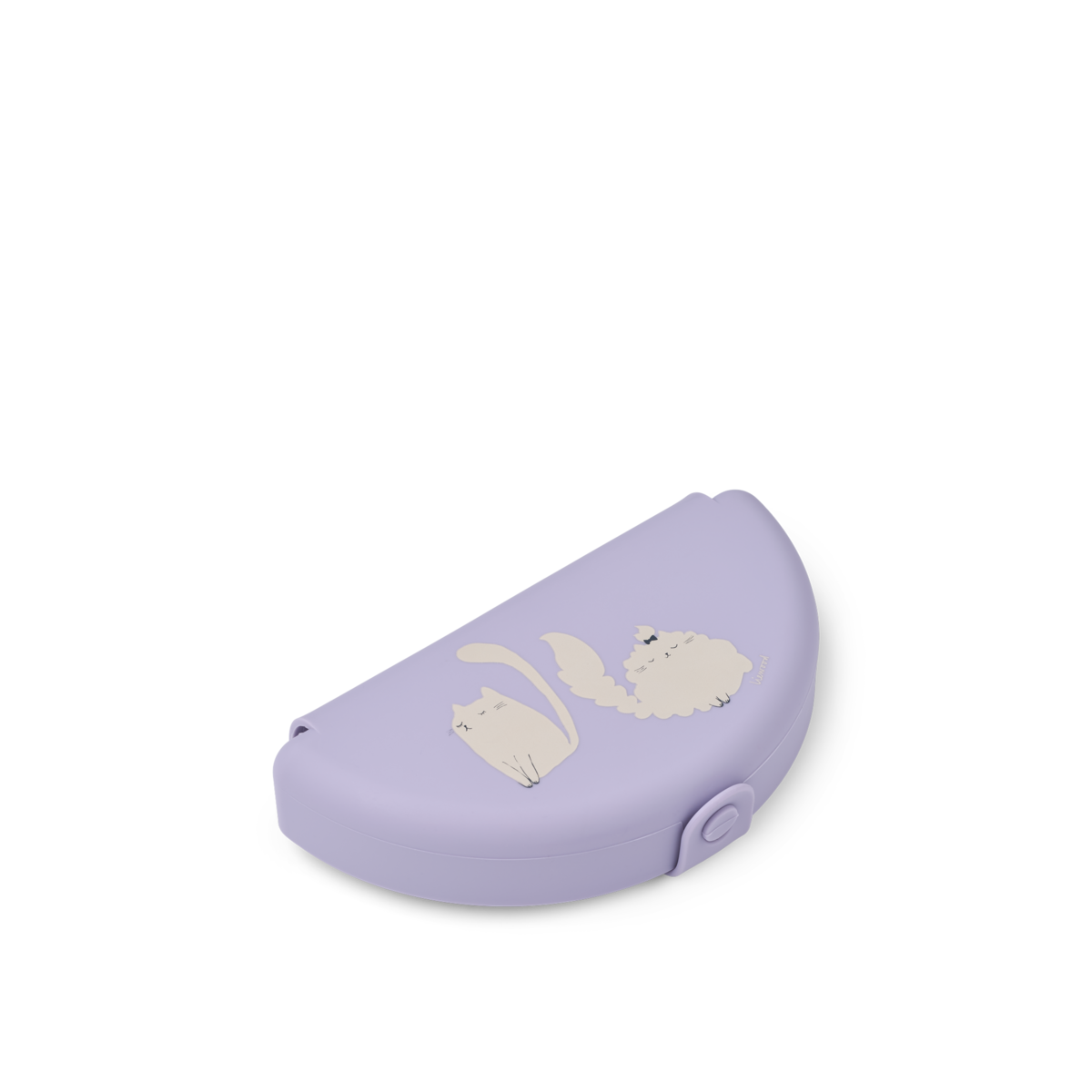 LIEWOOD Eugene faltbare Silikon-Snackbox Cat / Warm Lilac – Produktfoto
