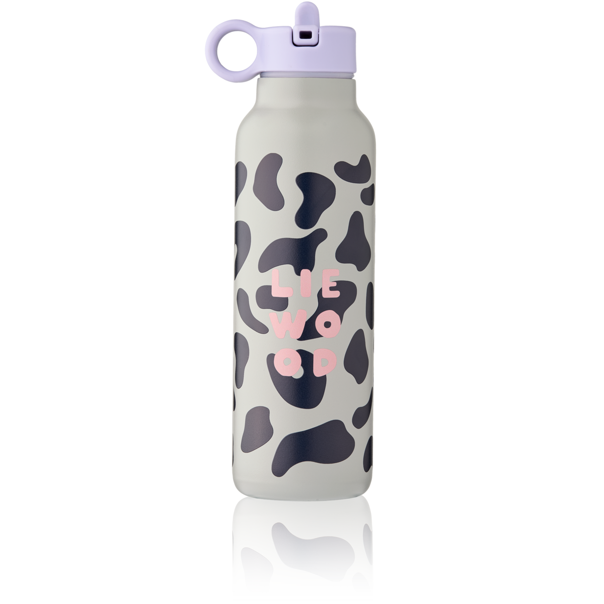 LIEWOOD Falk Trinkflasche 500 ml Mega Leo / Mist – Edelstahl Kinderflasche Produktfoto