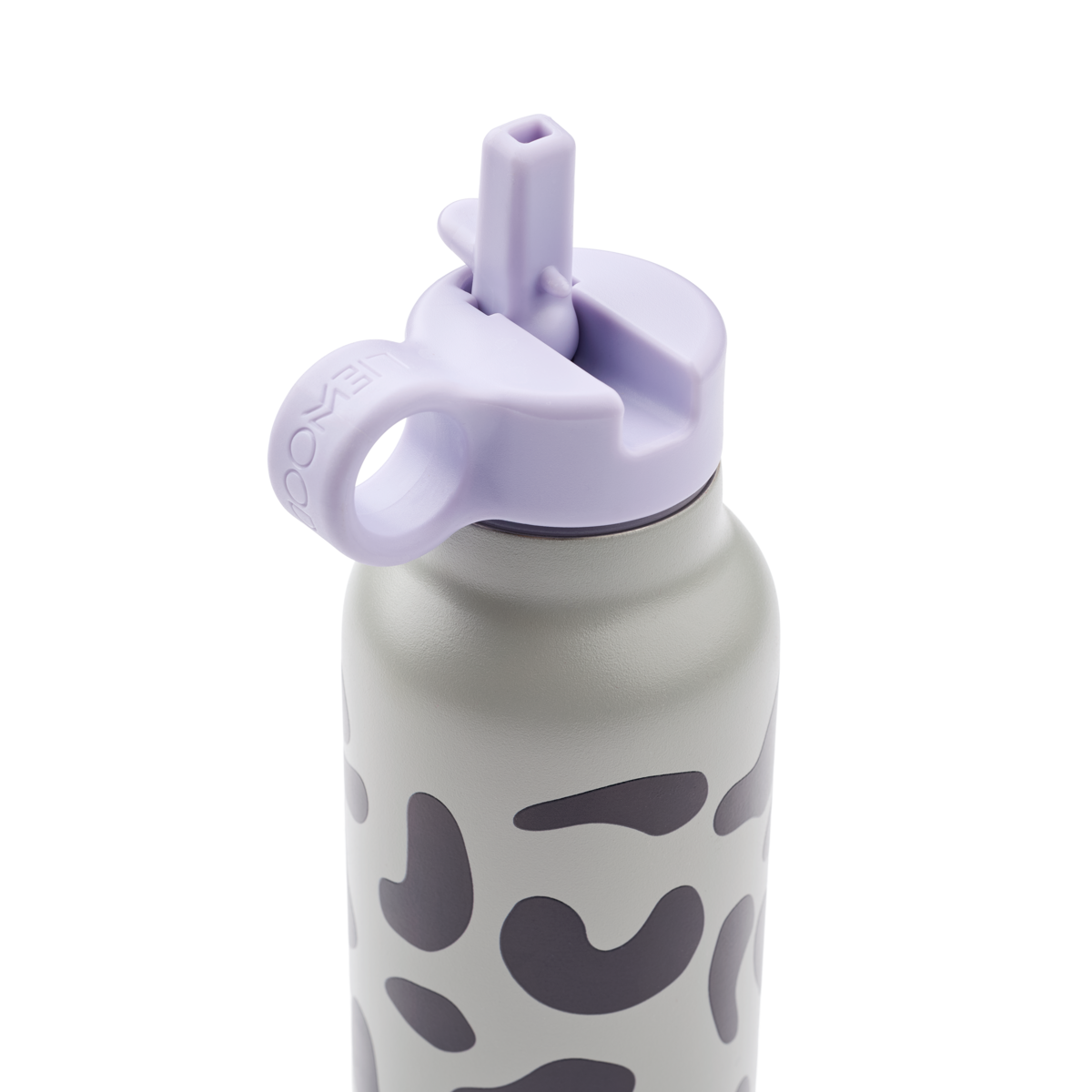 LIEWOOD Falk Trinkflasche Mega Leo / Mist – auslaufsicherer Pop-up-Deckel
