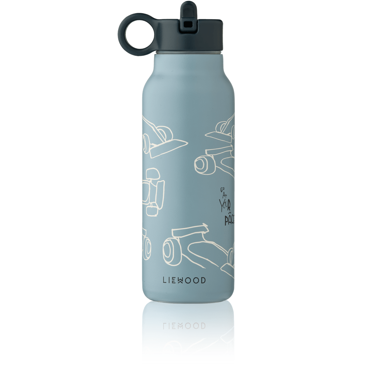 Trinkflasche Falk 350 ml - Trinkflasche Falk 350 ml - Cotton Ballon | Family Concept Store - race cars / beach blue - Trinkflasche