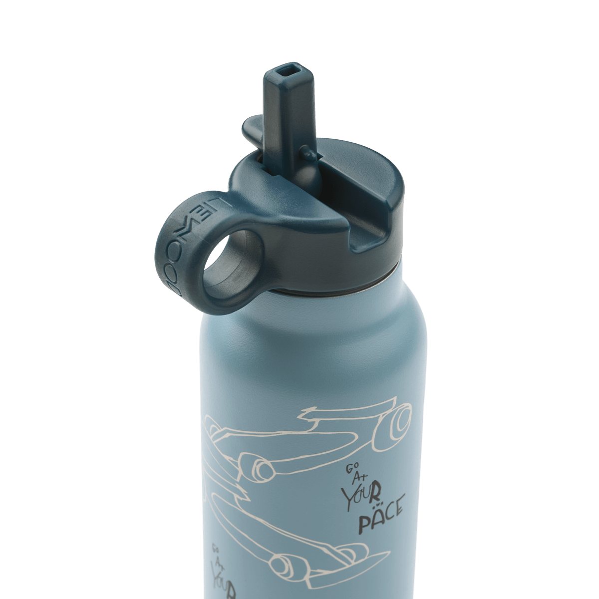 Trinkflasche Falk 350 ml - Trinkflasche Falk 350 ml - Cotton Ballon | Family Concept Store - race cars / beach blue - Trinkflasche