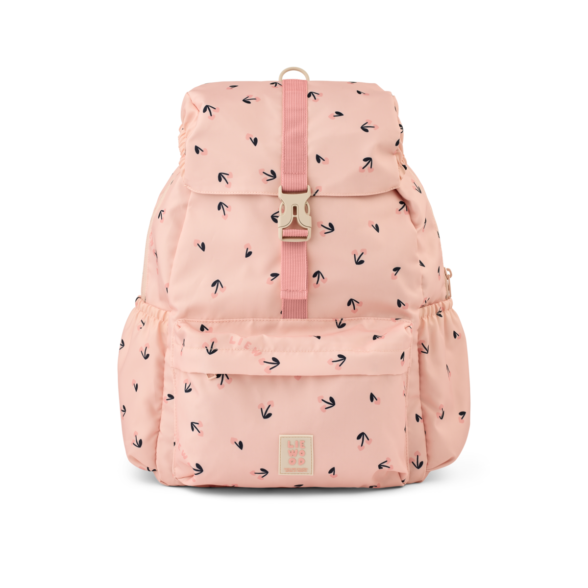 LIEWOOD Johnny Schulrucksack Cherry Heart / Rosey – Frontansicht 14 Liter