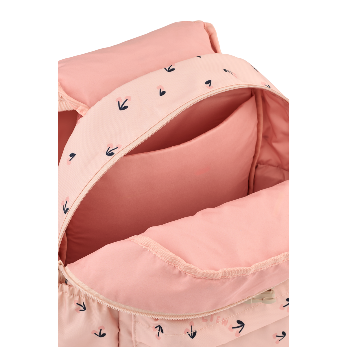 LIEWOOD Johnny Schulrucksack Cherry Heart / Rosey – Seitenansicht