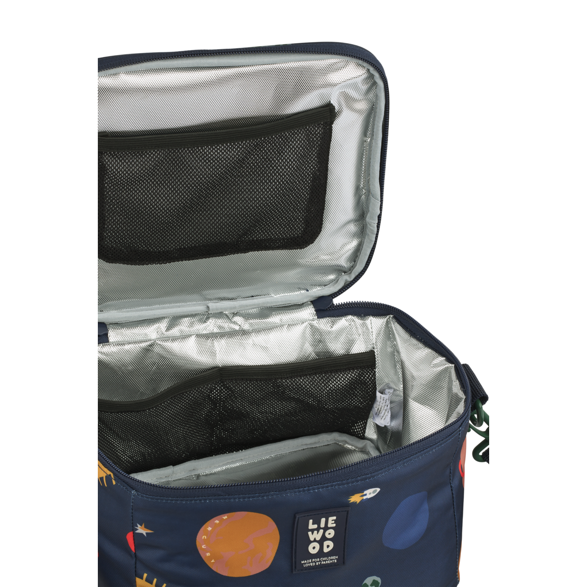 LIEWOOD Toby Lunchtasche Universe / Classic Navy – Schulterriemen & Tragegriff