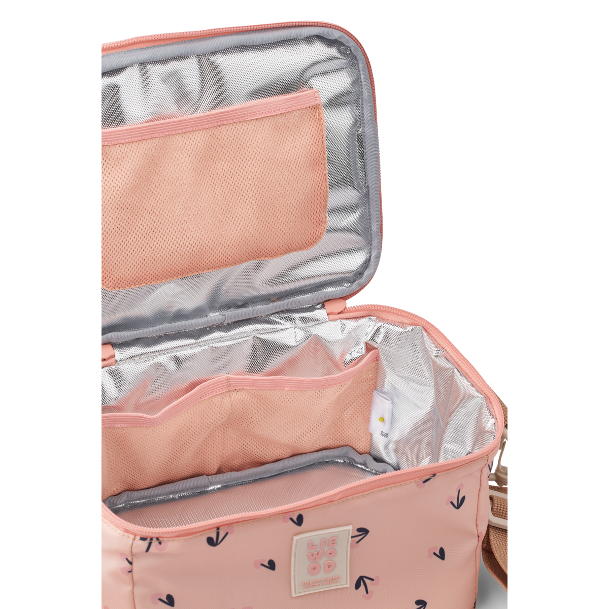 LIEWOOD Toby Lunchtasche Cherry Heart / Rosey – Schulterriemen & Tragegriff