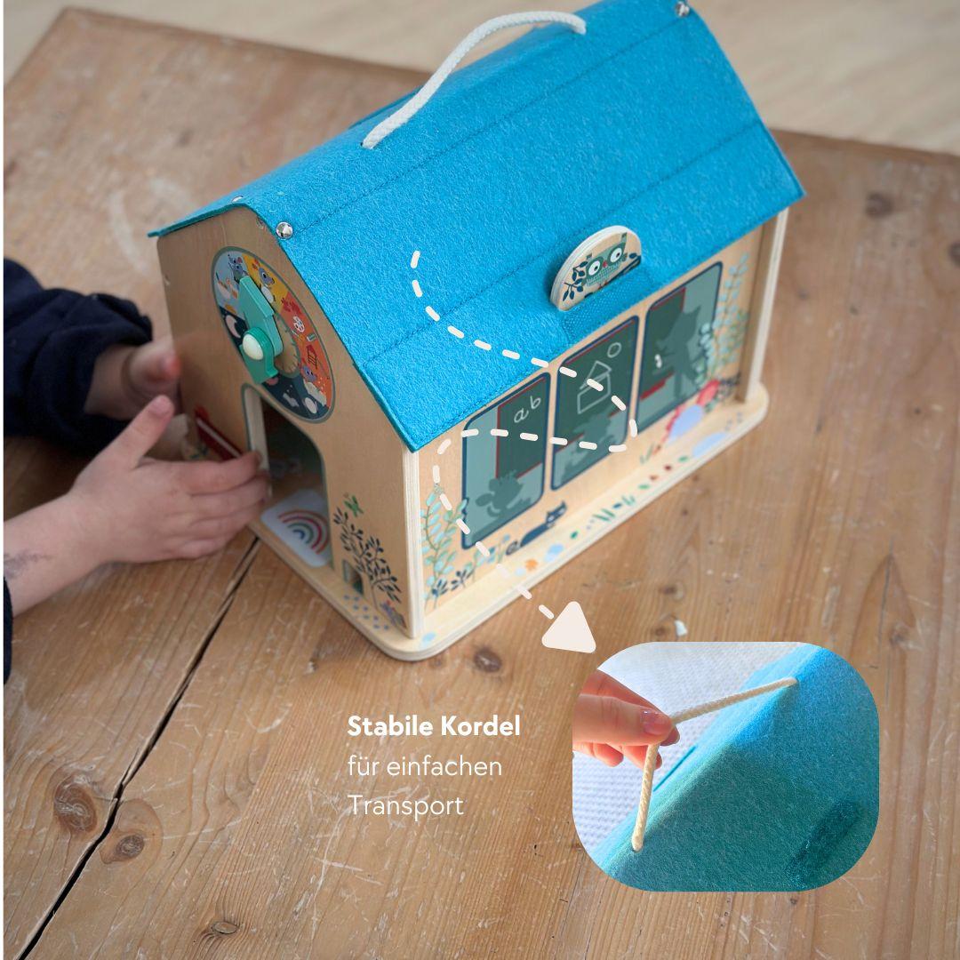 Montessori inspiriertes Lern-Set: Schule + Kalender Lilliputiens Premium Lernspielzeug Kinder Geschenk Geburtstagsgeschenk