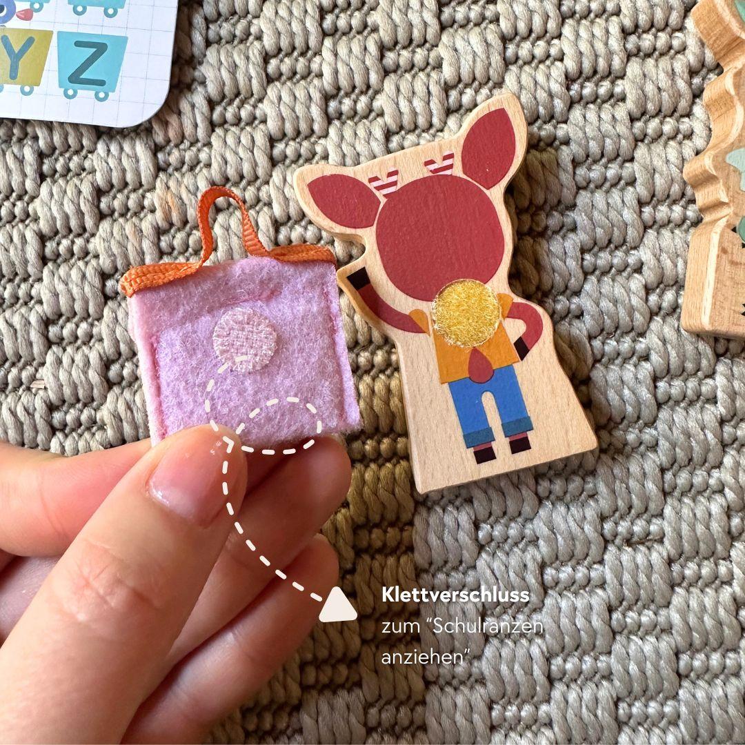 Montessori inspiriertes Lern-Set: Schule + Kalender Lilliputiens Premium Lernspielzeug Kinder Geschenk Geburtstagsgeschenk