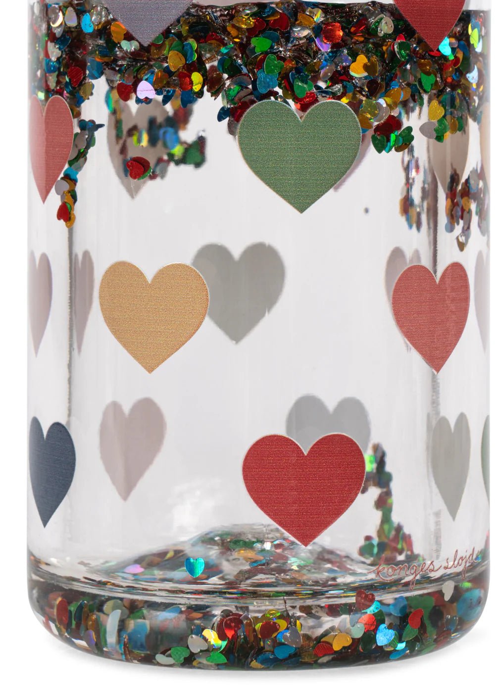 Trinkflasche Glitzer - Trinkflasche Glitzer - Cotton Ballon | Family Concept Store - bunte Herzen - 