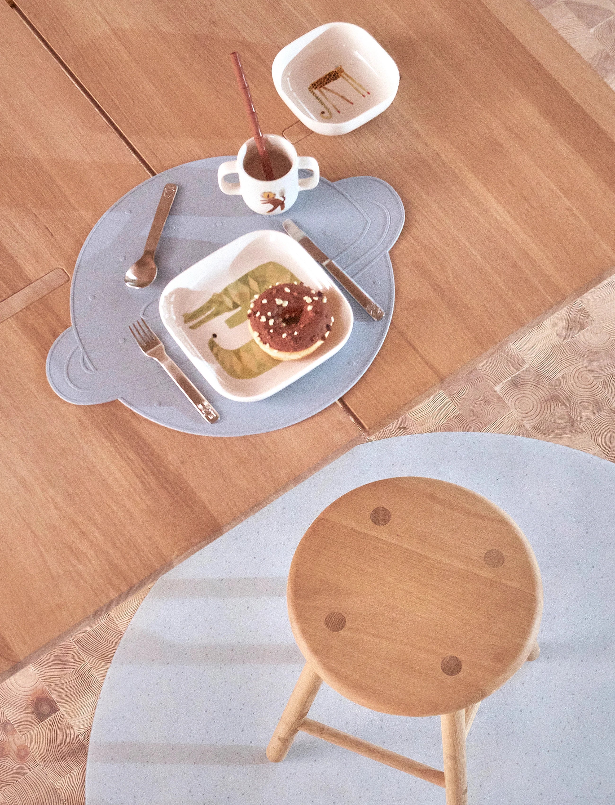 Planet Tischset Cotton Ballon OYOY Unterlage Universum Schutz Tisch Essen Silikon Design