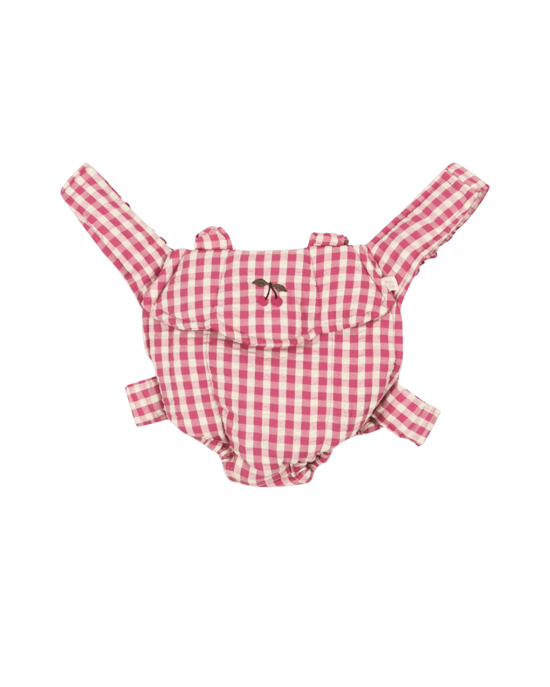Puppentrage mit Kirsche von Konges Slojd in beige mit punkten oder rot mit Karo - Puppentrage - Cotton Ballon | Family Concept Store - cherry - 