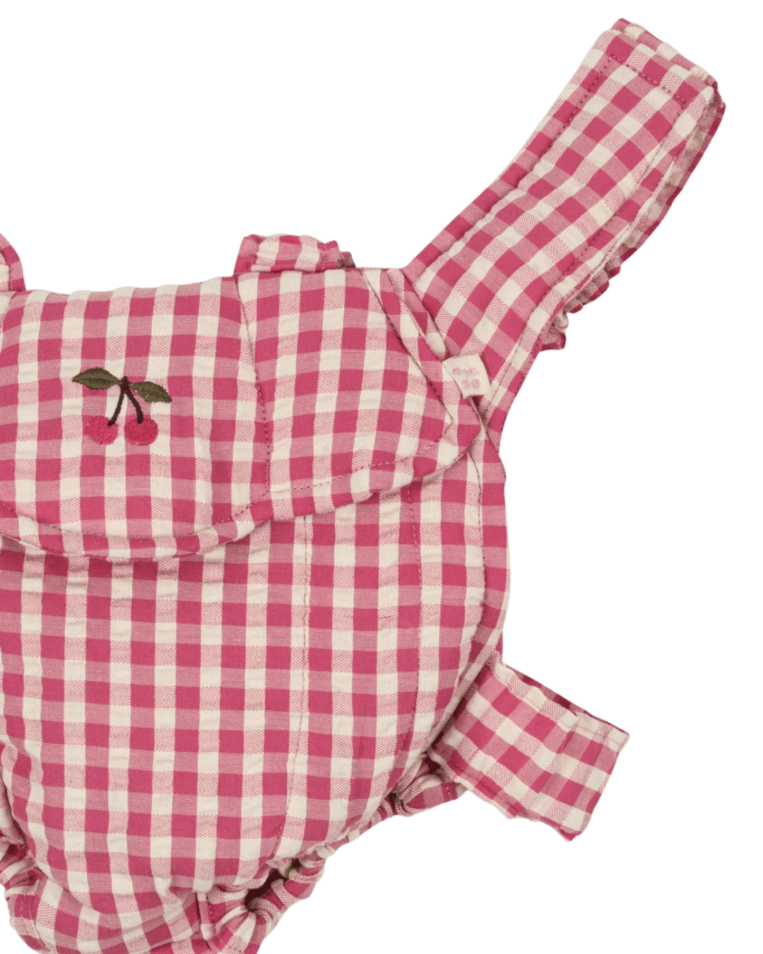 Puppentrage mit Kirsche von Konges Slojd in beige mit punkten oder rot mit Karo - Puppentrage - Cotton Ballon | Family Concept Store - cherry - 