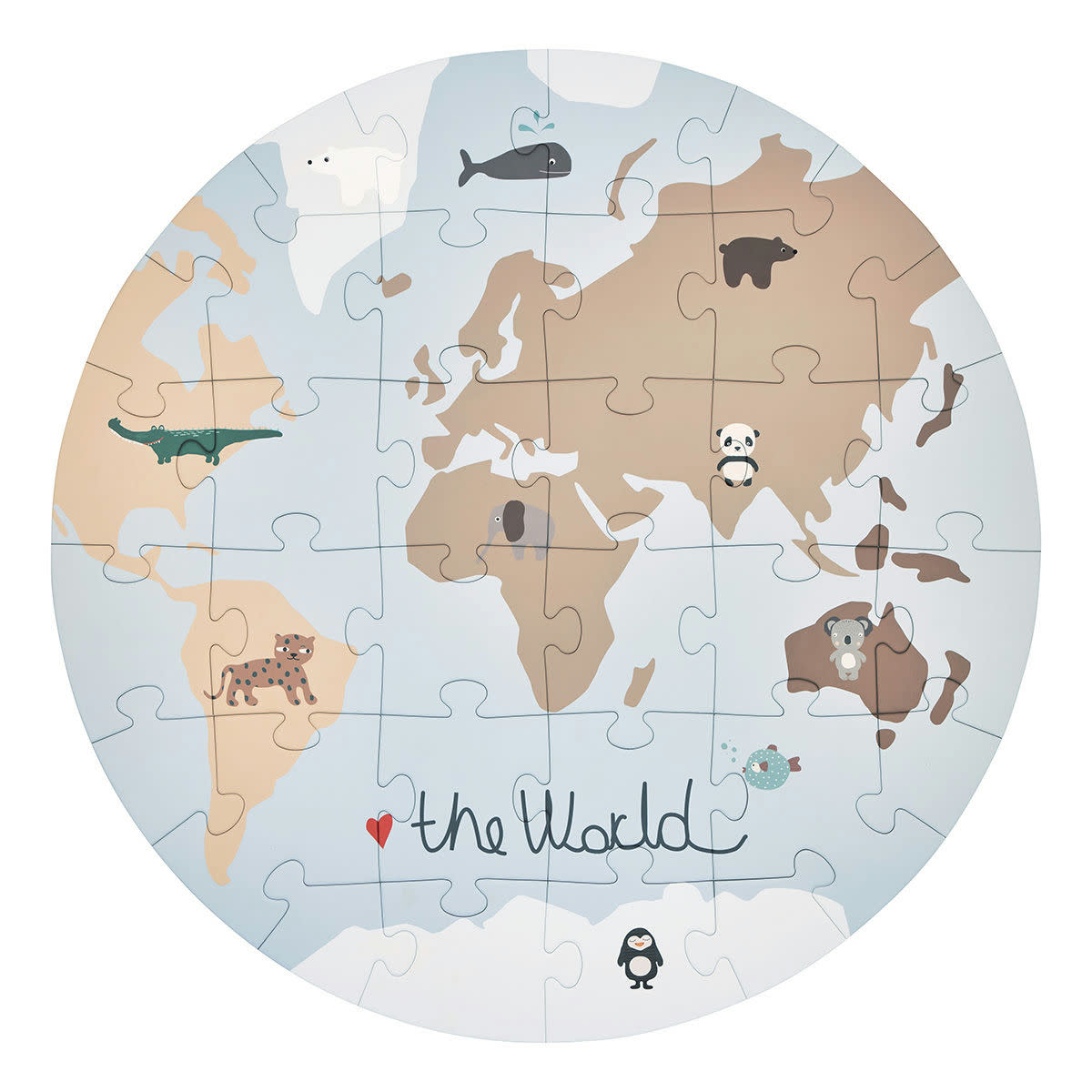 Puzzle Die Welt OYOY Cotton Ballon