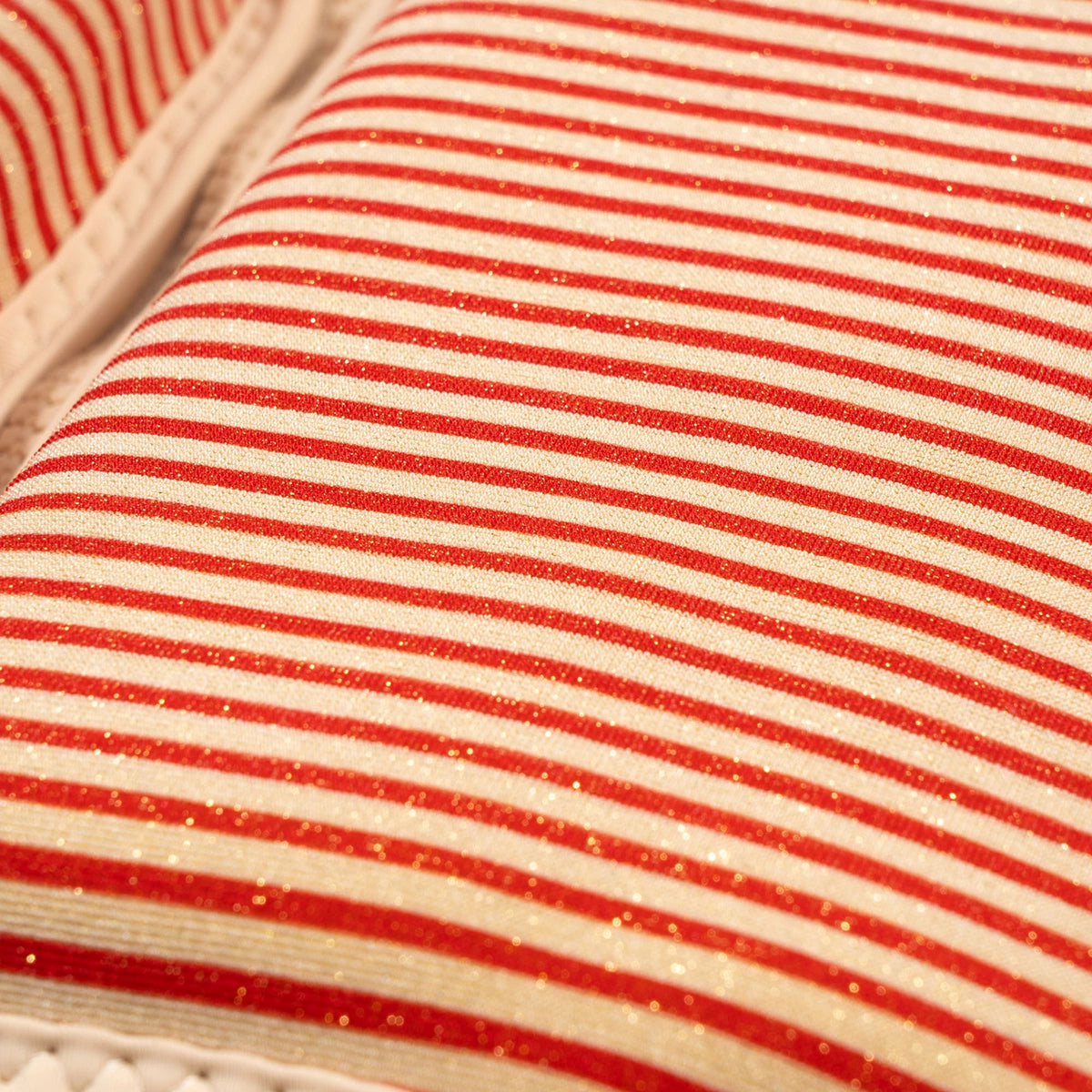Schwimmweste Glitter Stripe Streifen Glitzer Kirsche Cotton Ballon Konges Sløjd Rot Mädchen Girl Schwimmen Lernen Sicher Baden Urlaub