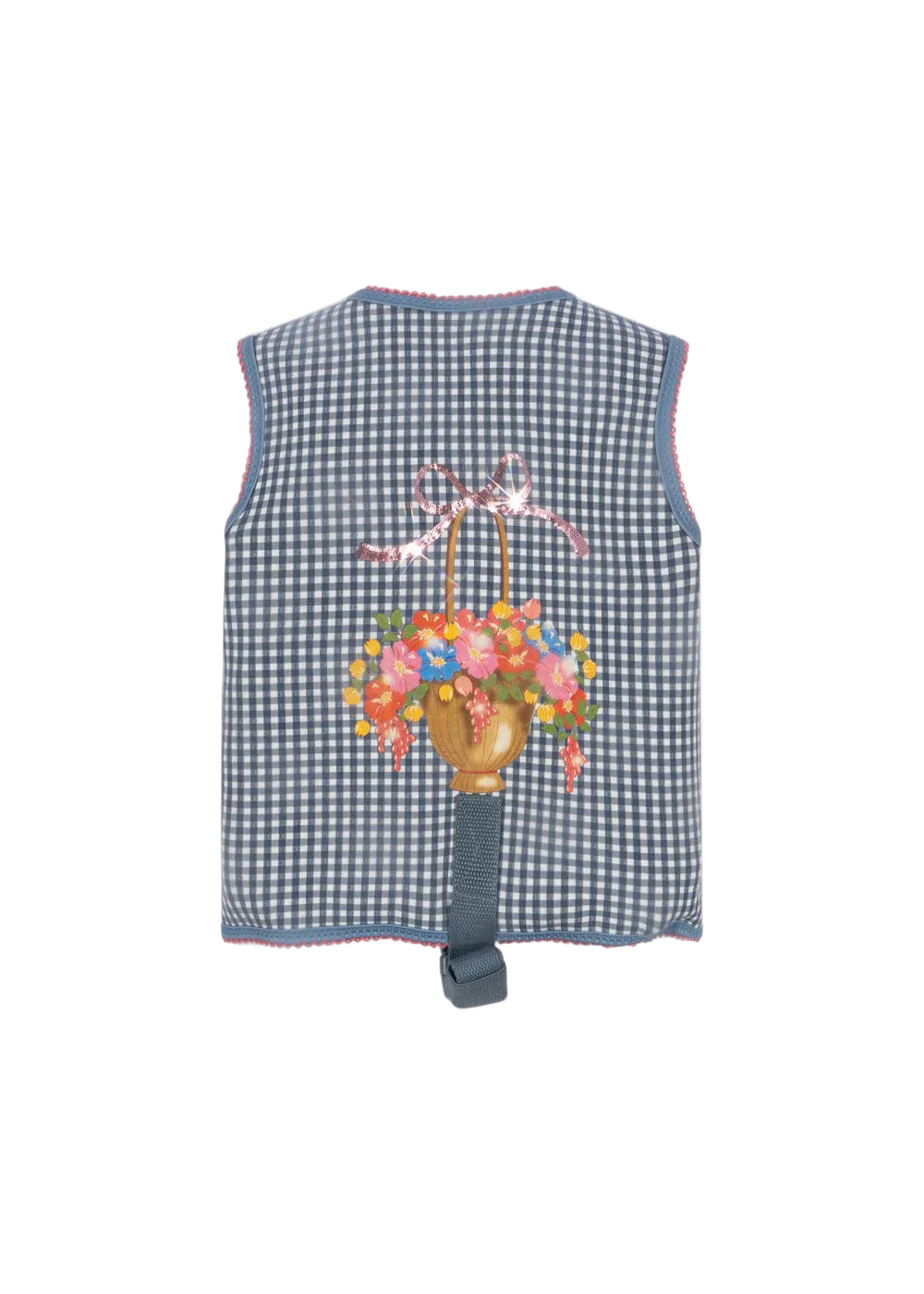 Schwimmweste Soline Cotton Ballon Konges Sløjd Sicher Schwimmen Lernen Urlaub Baden Design Karo Schleife Mädchen