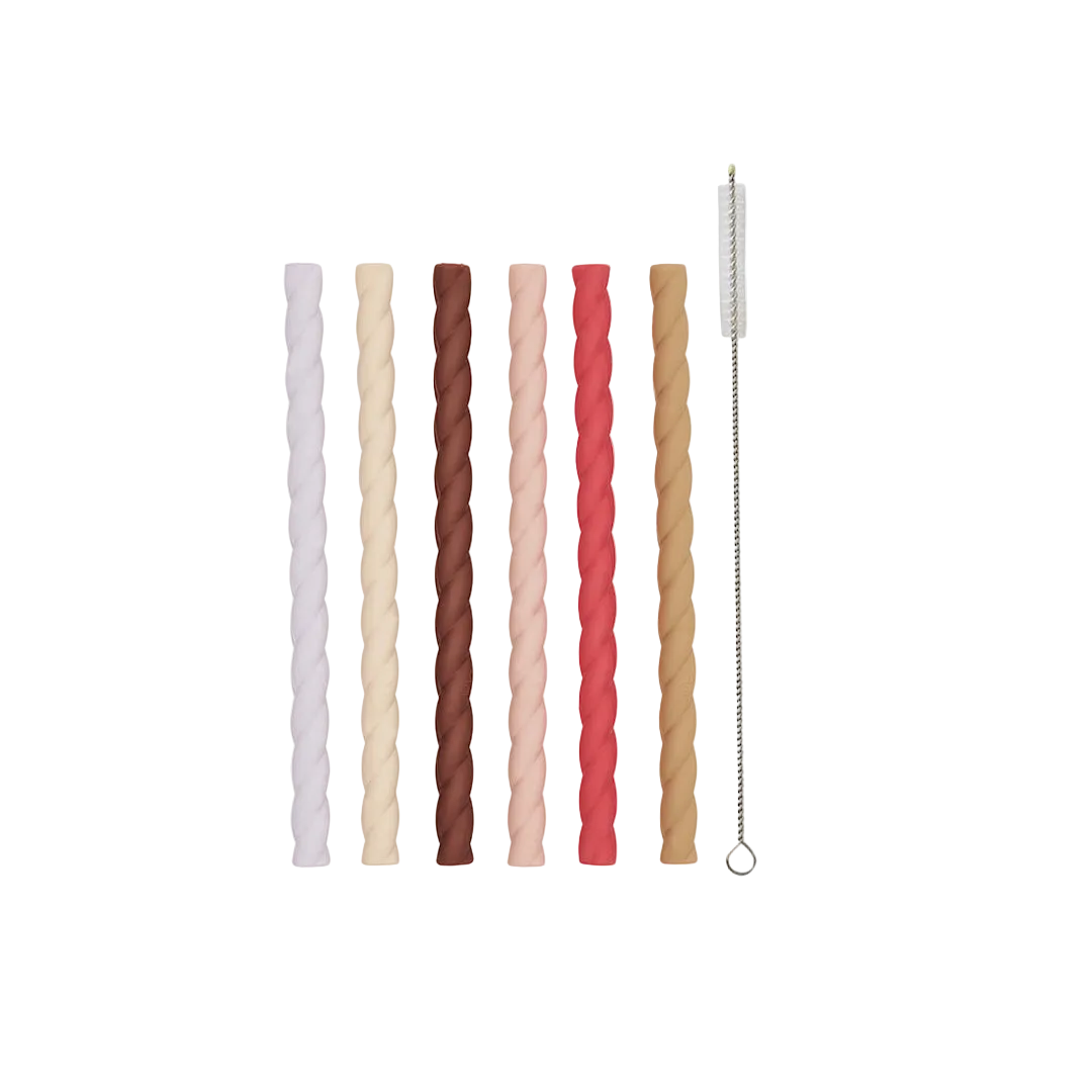 Silikon Trinkhalme Cotton Ballon OYOY Trinken Essen Geschirr Kinder Design Strohhalm
