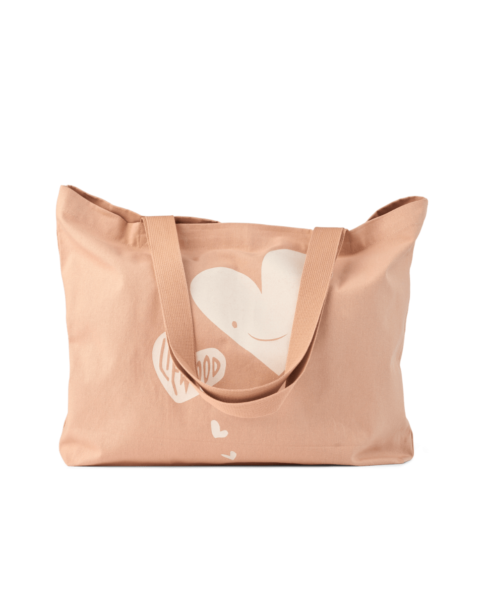 Tasche Tragetasche Shopper liewood cotton ballon baumwolle groß verstauen strandtasche urlaub - Große Tragetasche - Cotton Ballon | Family Concept Store - hearts - 