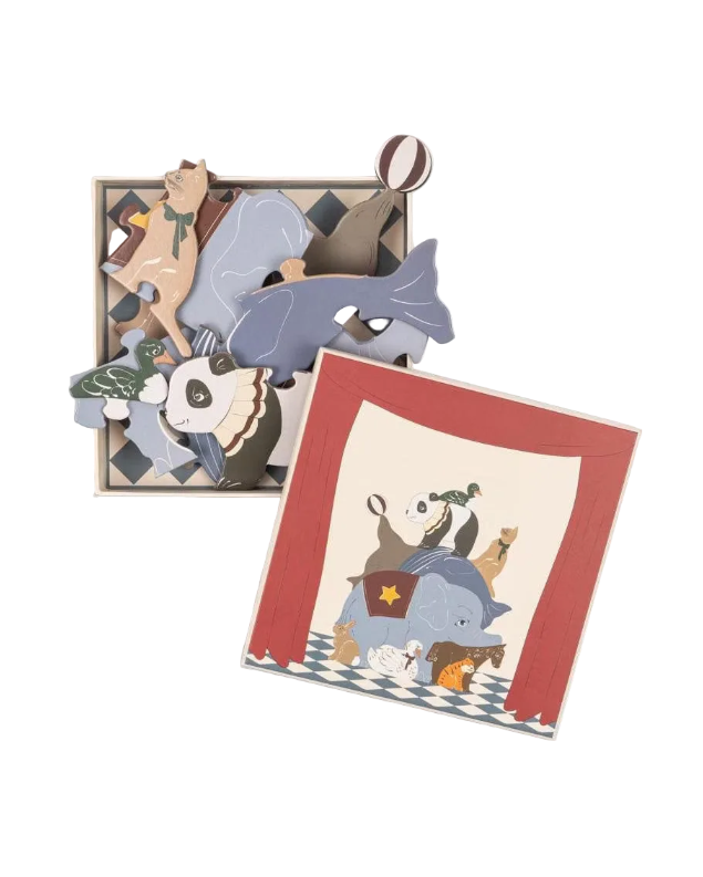 Tier Puzzle Cotton Ballon Konges Sløjd Geschenk Spiel Karton Bilder Design Tiere Brettspiel Zirkus