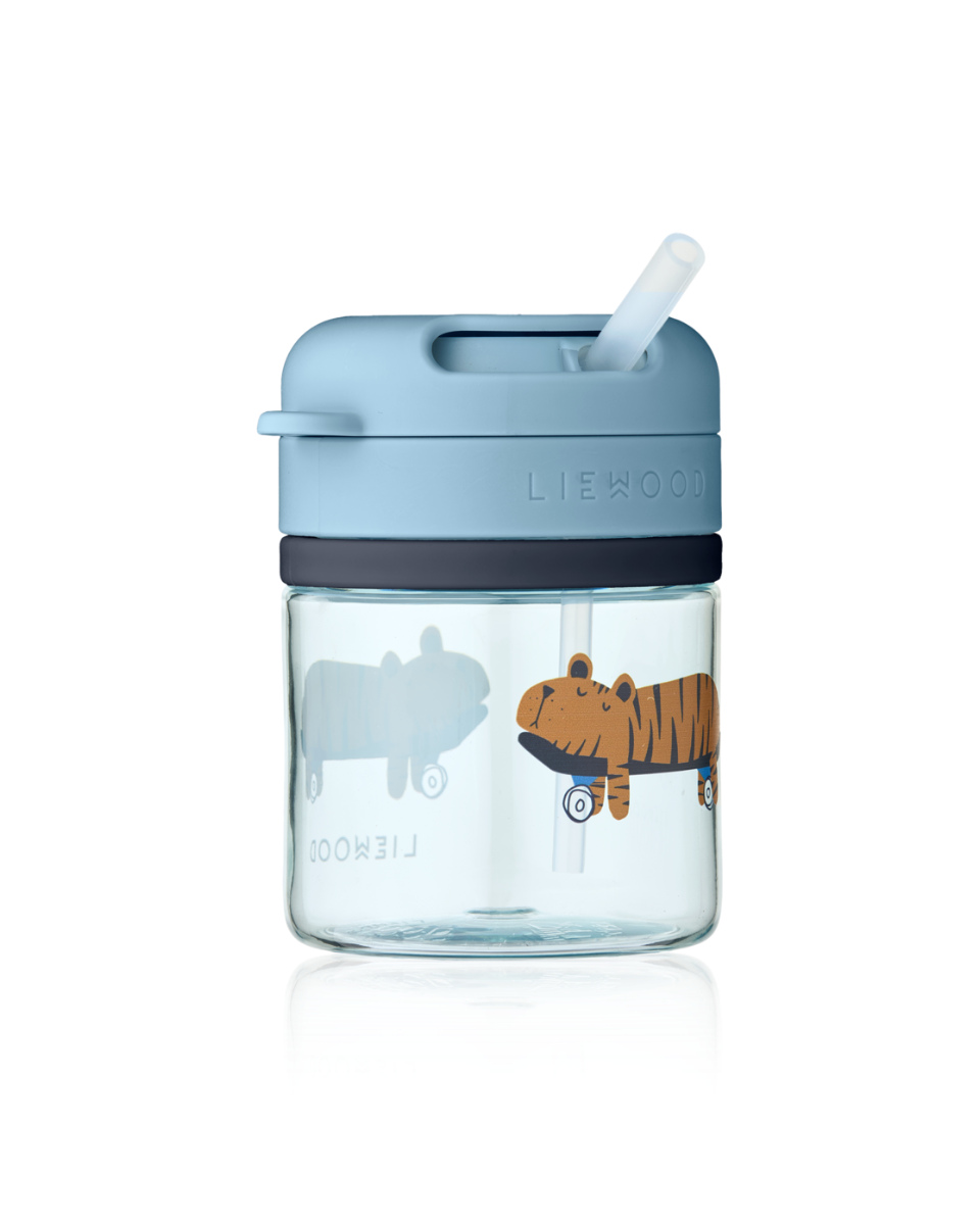 Trinkbecher Pavia Cotton Ballon Trinkhalm  LIEWOOD Trinken Baby Kinder Design Silikon Strohhalm Becher Tasse 