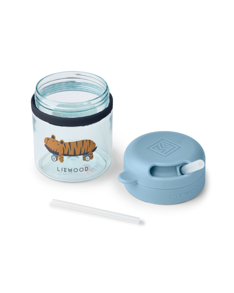 Trinkbecher Pavia Cotton Ballon Trinkhalm  LIEWOOD Trinken Baby Kinder Design Silikon Strohhalm Becher Tasse 