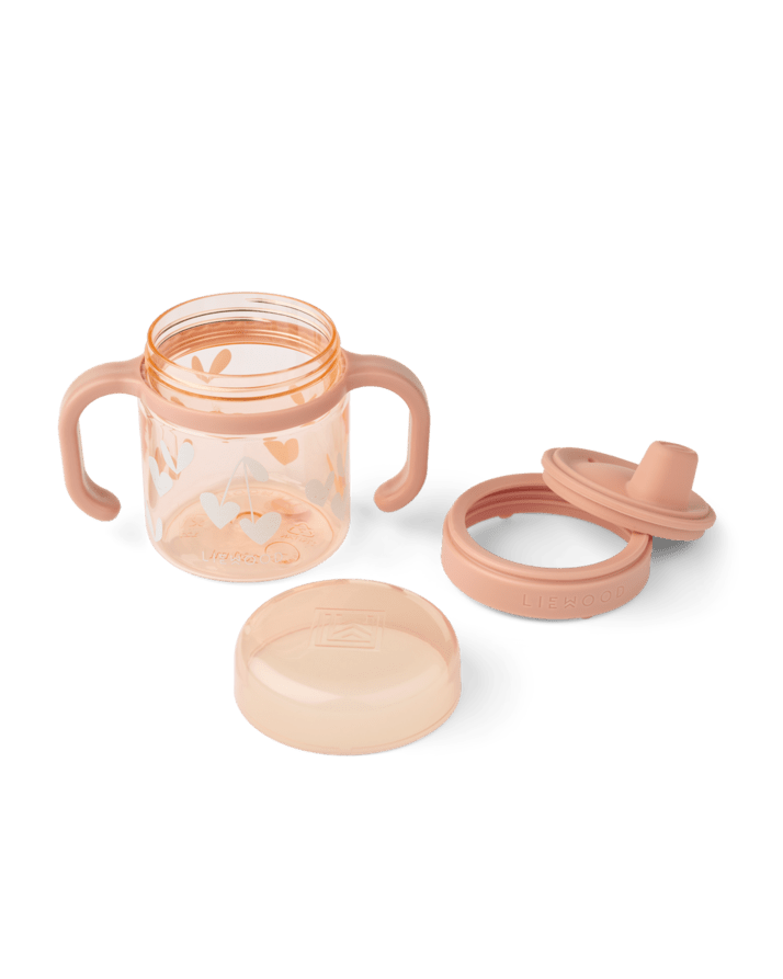 Tritan Trinkbecher Liewood cotton ballon trinken essen lernen becher flasche schnabeltasse schnabelbecher beikost kleinkinder - Trinkbecher Kylo 280 ml - Cotton Ballon | Family Concept Store - sweethearts / tuscany - 