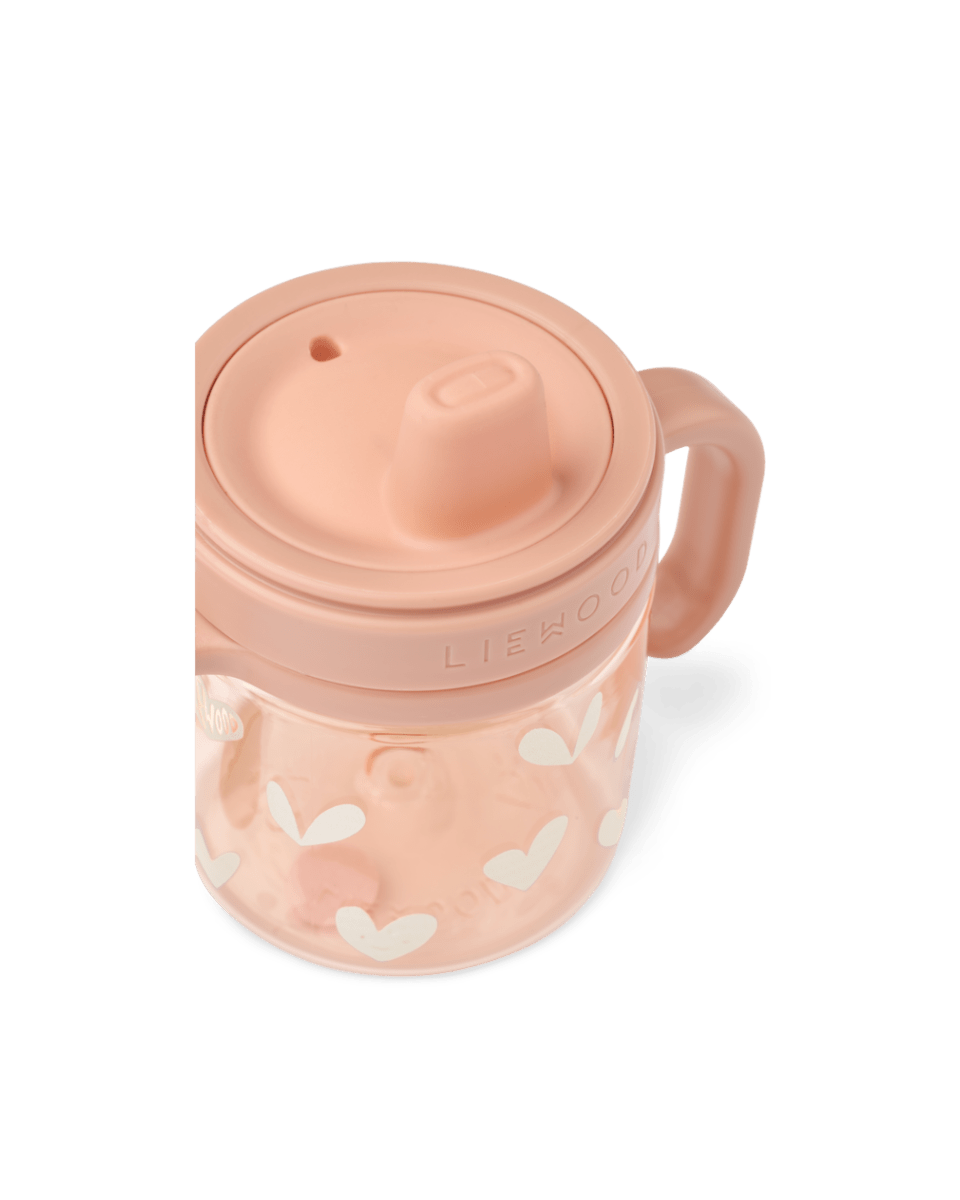Tritan Trinkbecher Liewood cotton ballon trinken essen lernen becher flasche schnabeltasse schnabelbecher beikost kleinkinder - Trinkbecher Kylo 280 ml - Cotton Ballon | Family Concept Store - sweethearts / tuscany - 