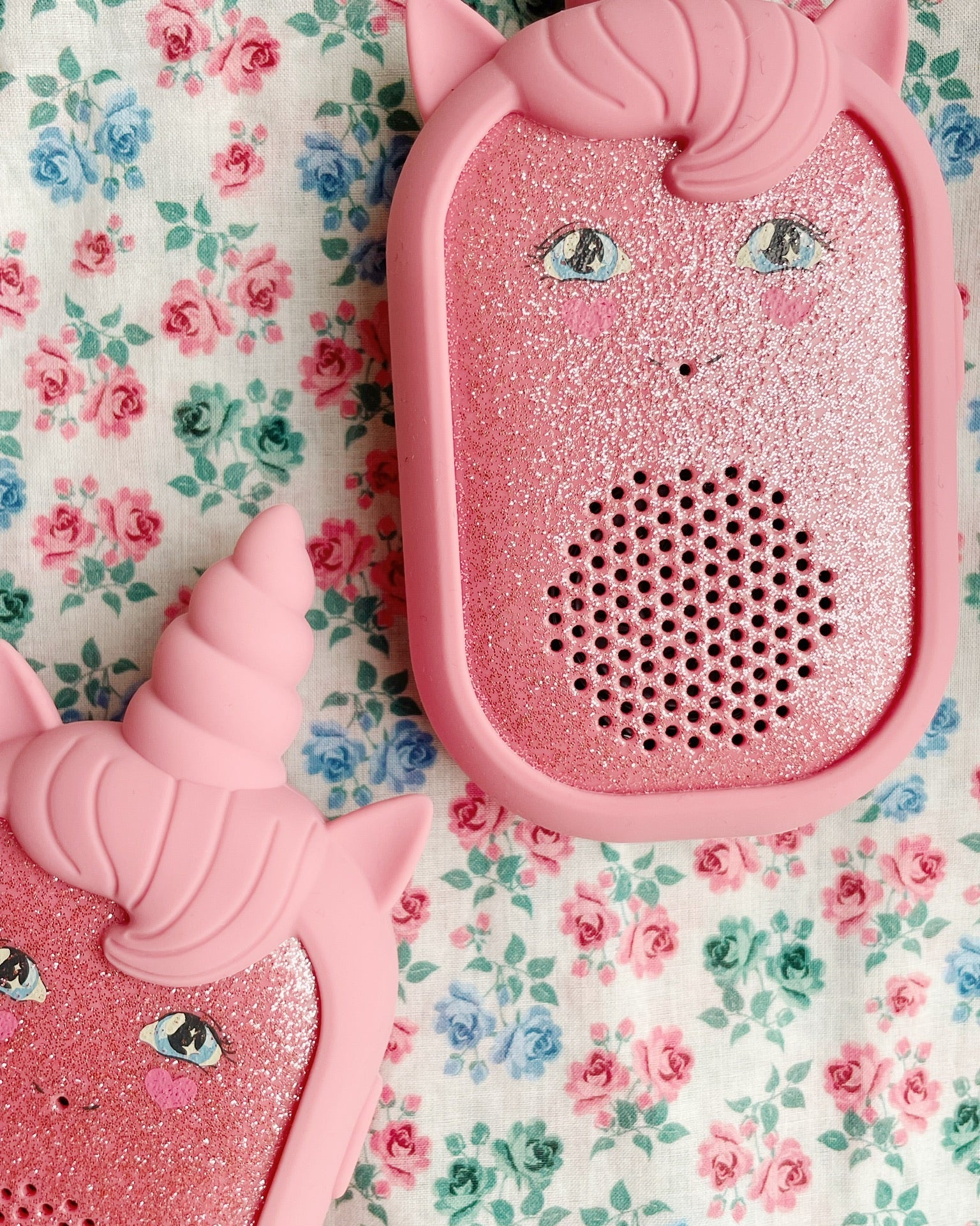 Walkie Talkie rosa glitzer konges slojd cotton ballon Spiel Outdoor Geschenk Mädchen Einhorn