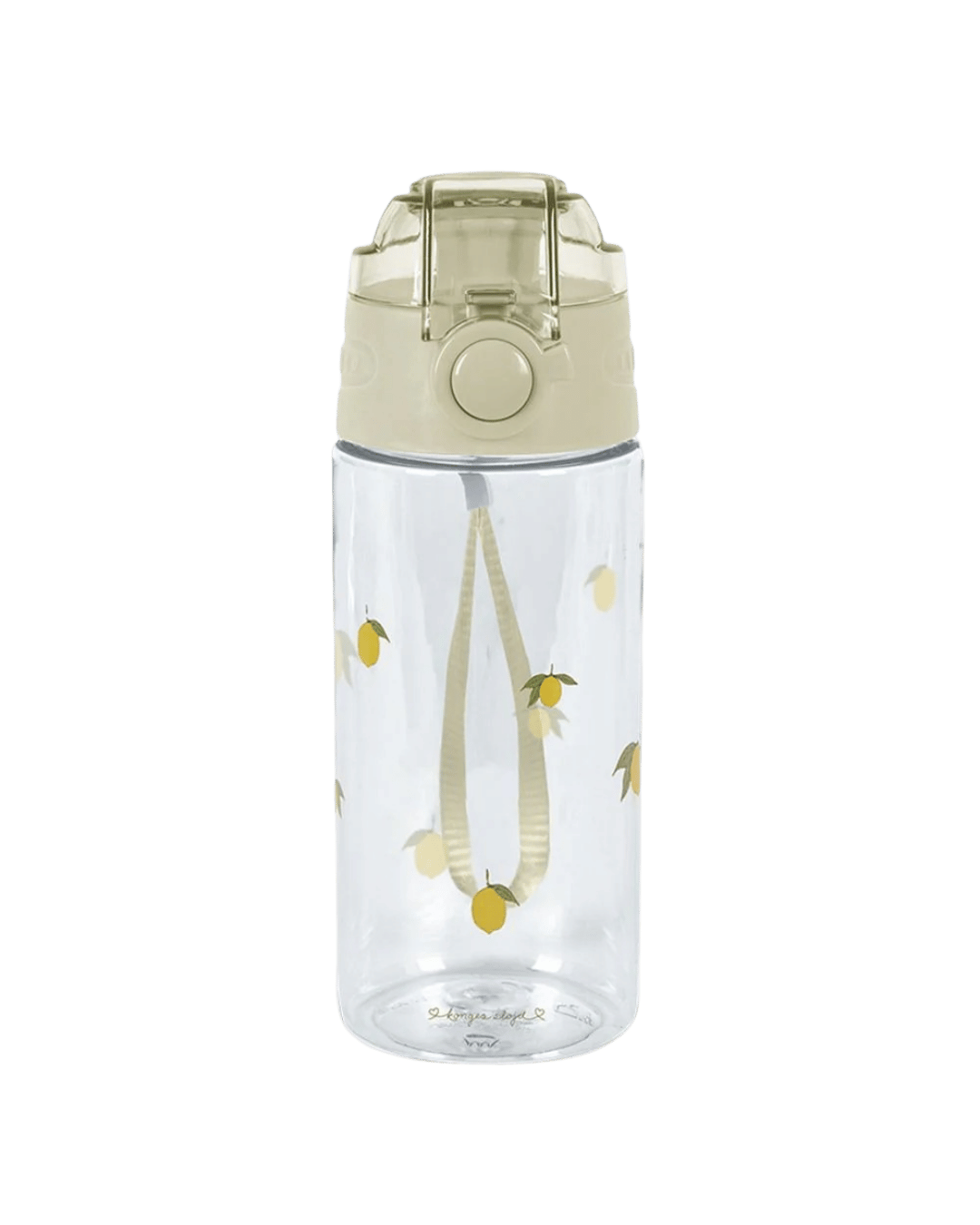 trinkflasche für kinder mit kirschen und beigem deckel von konges slojd cotton ballon