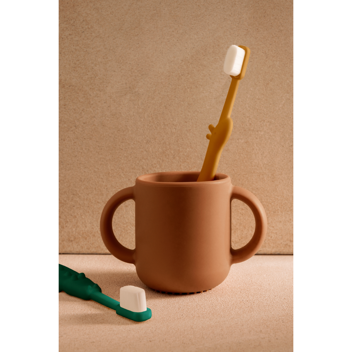 Zahnbürsten Fabio LIEWOOD Cotton Ballon Kinder Zahnbürste Krokodil Giraffe